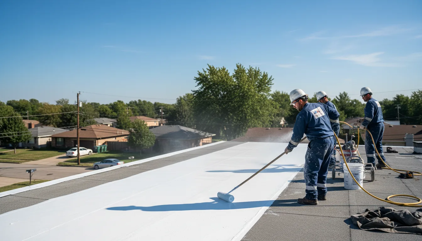 Commercial roof coating in Battleboro, NC near me